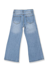 Light blue wide-Leg Denim Jeans